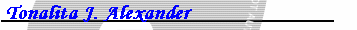 Tonalita J. Alexander